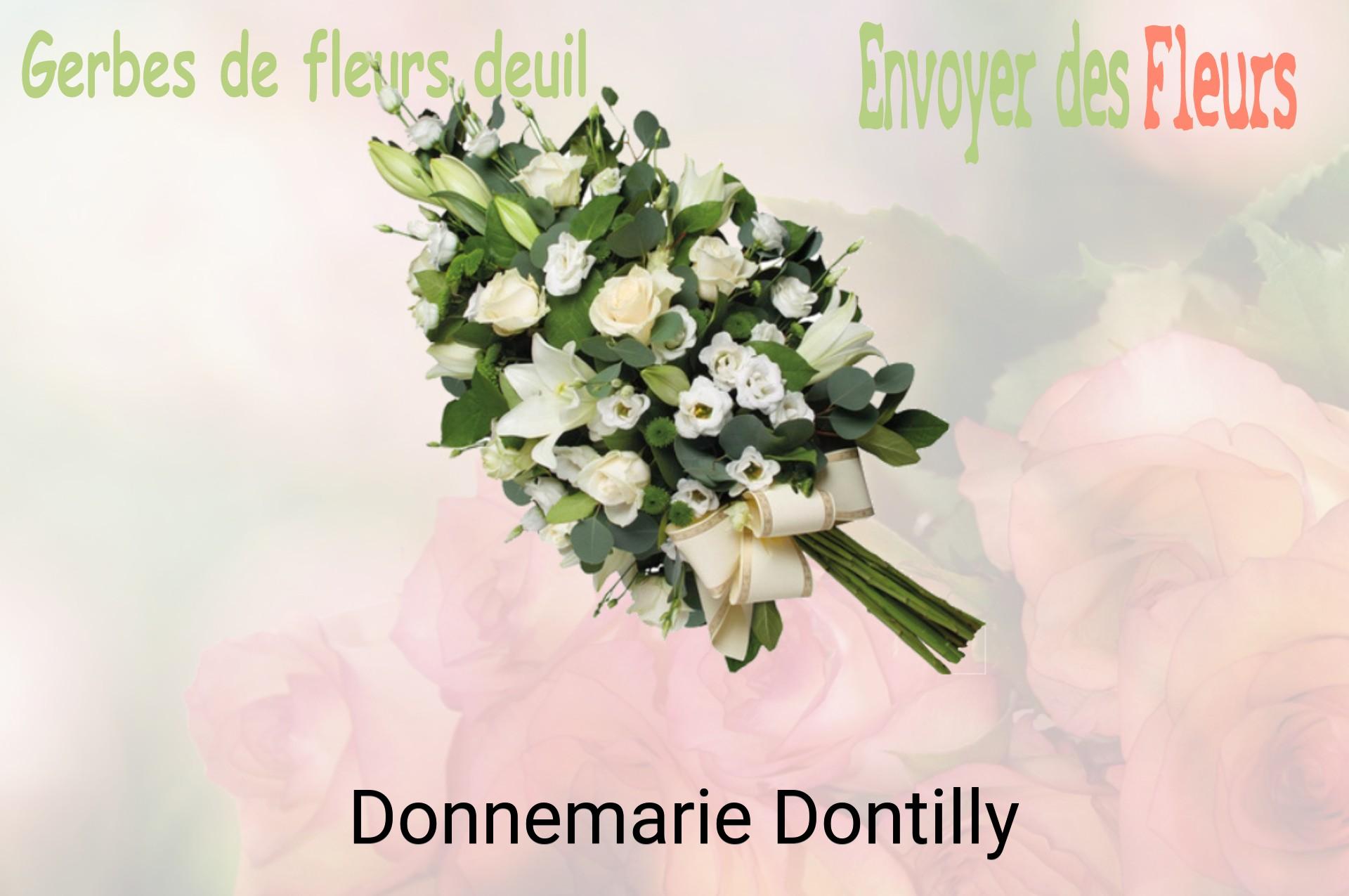 Gerbe de fleurs de deuil livrée à Donnemarie-Dontilly